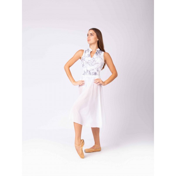 LONG MESH SKIRT, Pure White sukňa dlhá