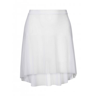 #2059 Ballet-Skirt-Short-Mesh-Pure-White-Front-Mara-Dancewear